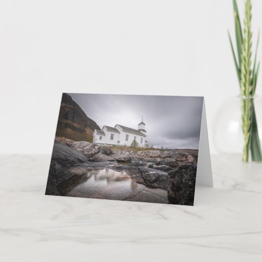 Gimsoy Church Lofoten Norway カード (正面)