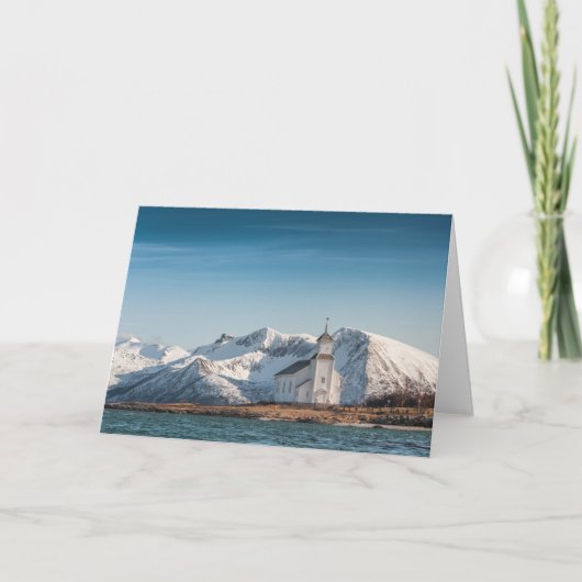Gimsoy Church Lofoten Norway カード (正面)