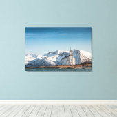 Gimsoy Church Lofoten Norway キャンバスプリント (インサイチュ (ウッドフロア))