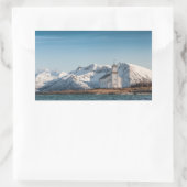 Gimsoy Church Lofoten Norway 長方形シール (バッグ)