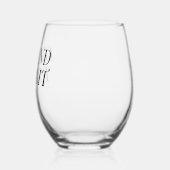 Gin and Bear | Funny Gin Lover ステムなしワイングラス (左)