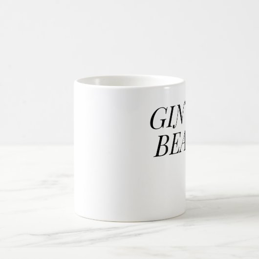 Gin and Bear It Funny | Gin Lover Gift コーヒーマグカップ (中央)