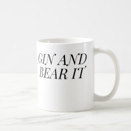 Gin and Bear It Funny | Gin Lover Gift コーヒーマグカップ