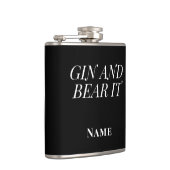 Gin and Bear It – Personalised Funny Gin フラスク (右)