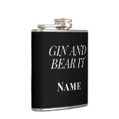 Gin and Bear It – Personalised Funny Gin フラスク (右)