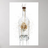 Gin Bottle Wall Art Print 'Bombshell' ポスター (正面)