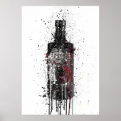 Gin Bottle Wall Art Print 'Dark Sky' 0268  ポスター (正面)