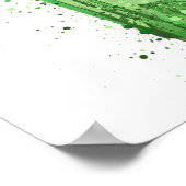 Gin Bottle Wall Art Print 'Emerald 2.0' ポスター (角)