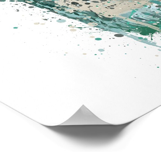 Gin Bottle Wall Art Print 'Harbour' ポスター (角)