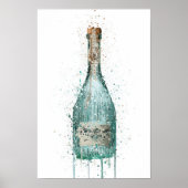 Gin Bottle Wall Art Print 'Harbour' ポスター (正面)