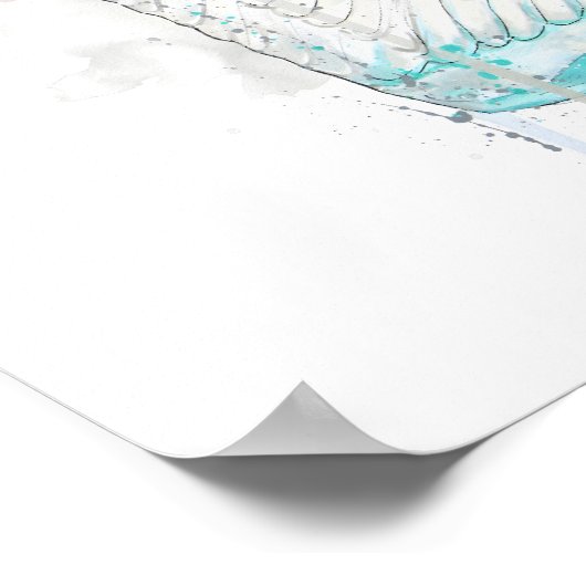 Gin Bottle Wall Art Print 'Hebridean Hue'  ポスター (角)