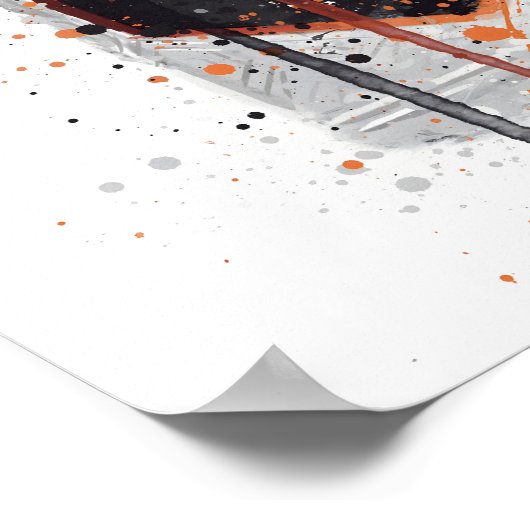 Gin Bottle Wall Art Print 'Honeycomb' ポスター (角)