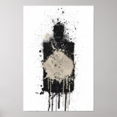 Gin Bottle Wall Art Print 'Onyx ポスター (正面)