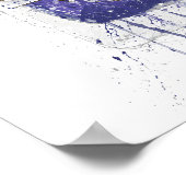 Gin Bottle Wall Art Print 'Periwinkle ポスター (角)