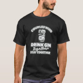 Gin Couple Tonic  Cocktail Drinks Alcohol Gin Tシャツ (正面)