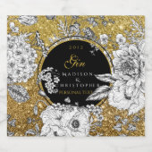 Gin Dotted bottle リキュールボトルラベル (シングルラベル)