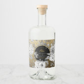 Gin Dotted bottle リキュールボトルラベル (正面)