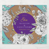 Gin Dotted bottle リキュールボトルラベル (シングルラベル)