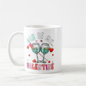 Gin Is My Valentine Hearts Matching Drinker Family コーヒーマグカップ (左)