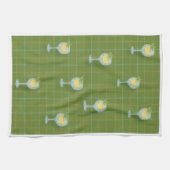 Gin Lover Plaid Tea Towel – Olive  & Ivory  キッチンタオル (横)