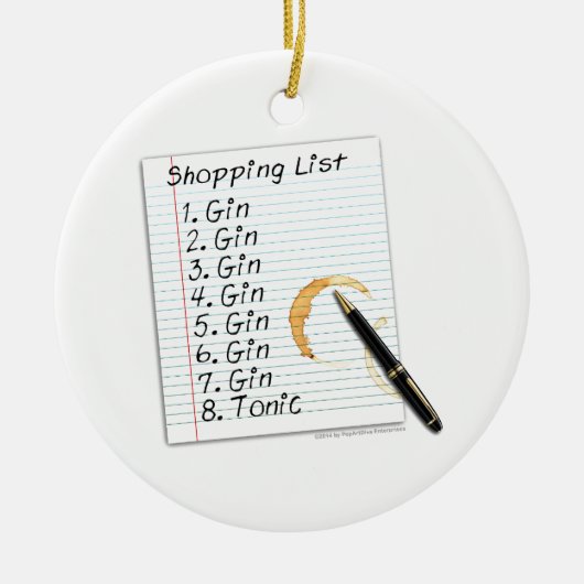 GIN LOVERSショッピング一覧 セラミックオーナメント (正面)
