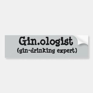 Gin.ologistのバンパーステッカー バンパーステッカー