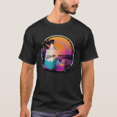 Gin Synthwave 80s Retrowave Aesthetic Tシャツ (正面)