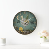 Gin & Tonic ラージ壁時計 (ホーム)