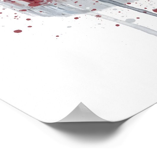 Gin & Tonic 'Blueberry and Pomegranate' ポスター (角)