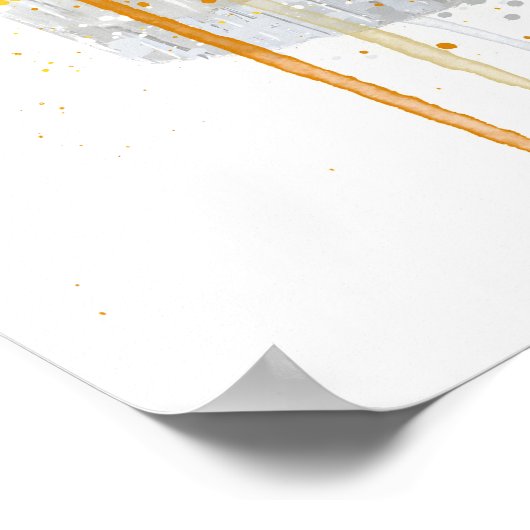 Gin & Tonic 'Orange and Basil' ポスター (角)