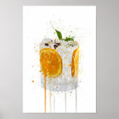 Gin & Tonic 'Orange and Basil' ポスター (正面)