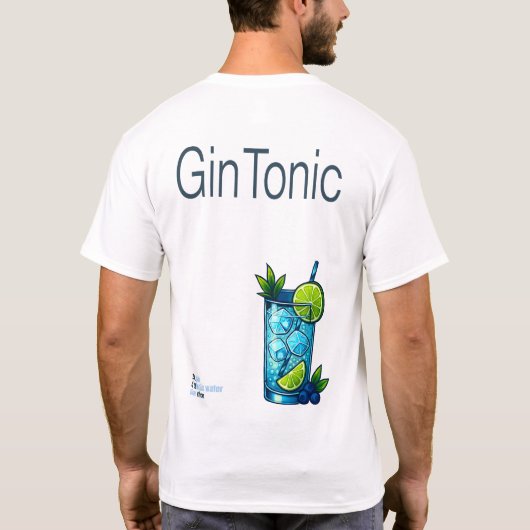 Gin Tonic T-Shirt – Crisp Botanical Cocktail Tシャツ (裏面)