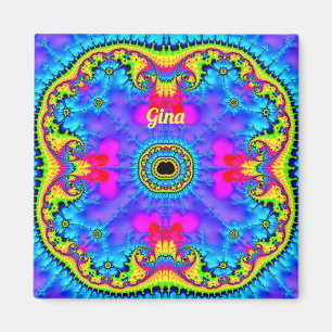 GINA to 3Dフラクタルデザインフロロシェード磁石 マグネット