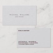 Ginecologo - Profesional elegante blanco 名刺 (正面/裏面)