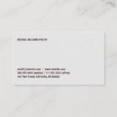 Ginecologo - Profesional elegante blanco 名刺 (裏面)