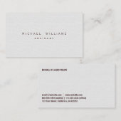 Ginecologo - Profesional elegante blanco 名刺 (正面/裏面)