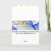 Ginetteによるカスタマイズ可能なボンボヤーグリーティングカード カード (裏面)