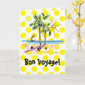 Ginetteによるカスタマイズ可能なボンボヤーグリーティングカード カード (黄色い花)