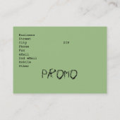 Ginetteによるカスタマイズ可能な名刺 名刺 (裏面)