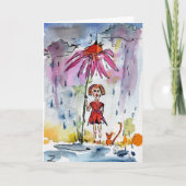 Ginetteによるカスタマイズ可能なGet Wellイラストレーションカード カード (正面)