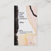 Ginetteの手際の良いカスタマイズ可能な名刺 名刺 (裏面)