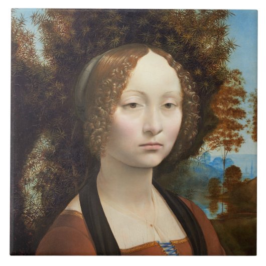 Ginevraのde Benci、c. 1474年- 78 タイル (正面)