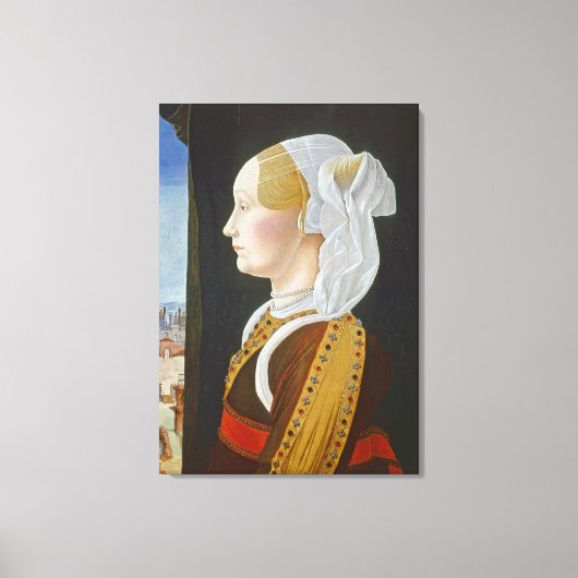Ginevra Bentivoglio, c.1474- 77 キャンバスプリント (正面)