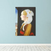 Ginevra Bentivoglio, c.1474- 77 キャンバスプリント (インサイチュ (ウッドフロア))