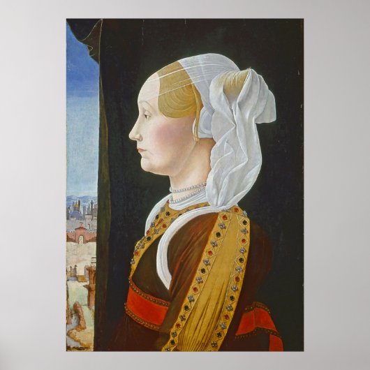 Ginevra Bentivoglio, c.1474- 77 ポスター (正面)