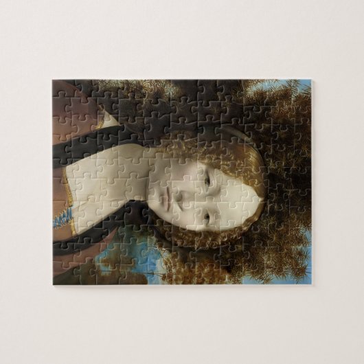 Ginevra de' Benci by Leonardo Da Vinci ジグソーパズル (横)