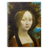 Ginevra de' Benci by Leonardo da Vinci ノートブック (正面)