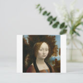 Ginevra de Benci by Leonardo da Vinci ポストカード (スタンド正面)