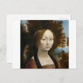 Ginevra de Benci by Leonardo da Vinci ポストカード (正面/裏面)