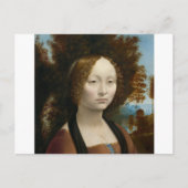 Ginevra de Benci by Leonardo da Vinci ポストカード (正面)